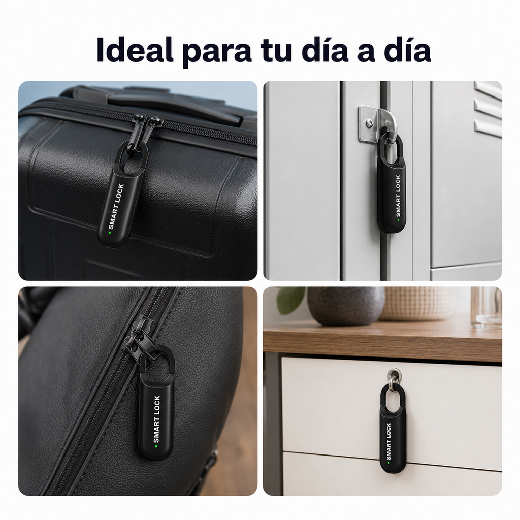 SmartLock Pro - Candado Biométrico Inteligente con USB-C