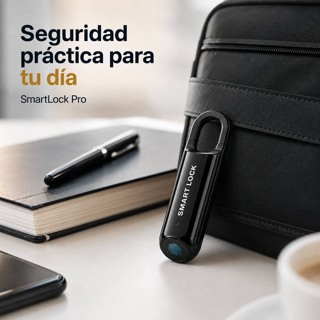 SmartLock Pro - Candado Biométrico Inteligente con USB-C