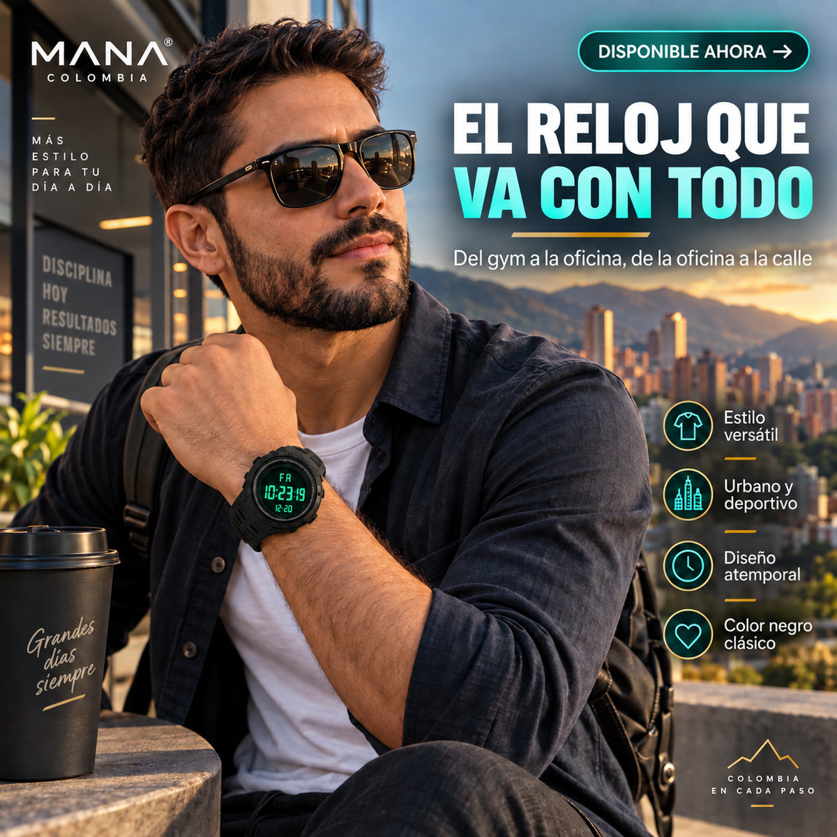 Reloj Digital LED Deportivo