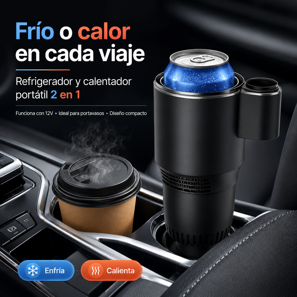 Refrigerador y Calentador Portátil para Automóvil 2 en 1 – 12V