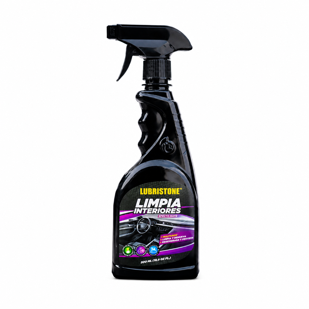 Limpiador de Interiores para Carro Efecto Mate 500 ml.