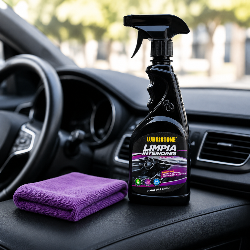Limpiador de Interiores para Carro Efecto Mate 500 ml.