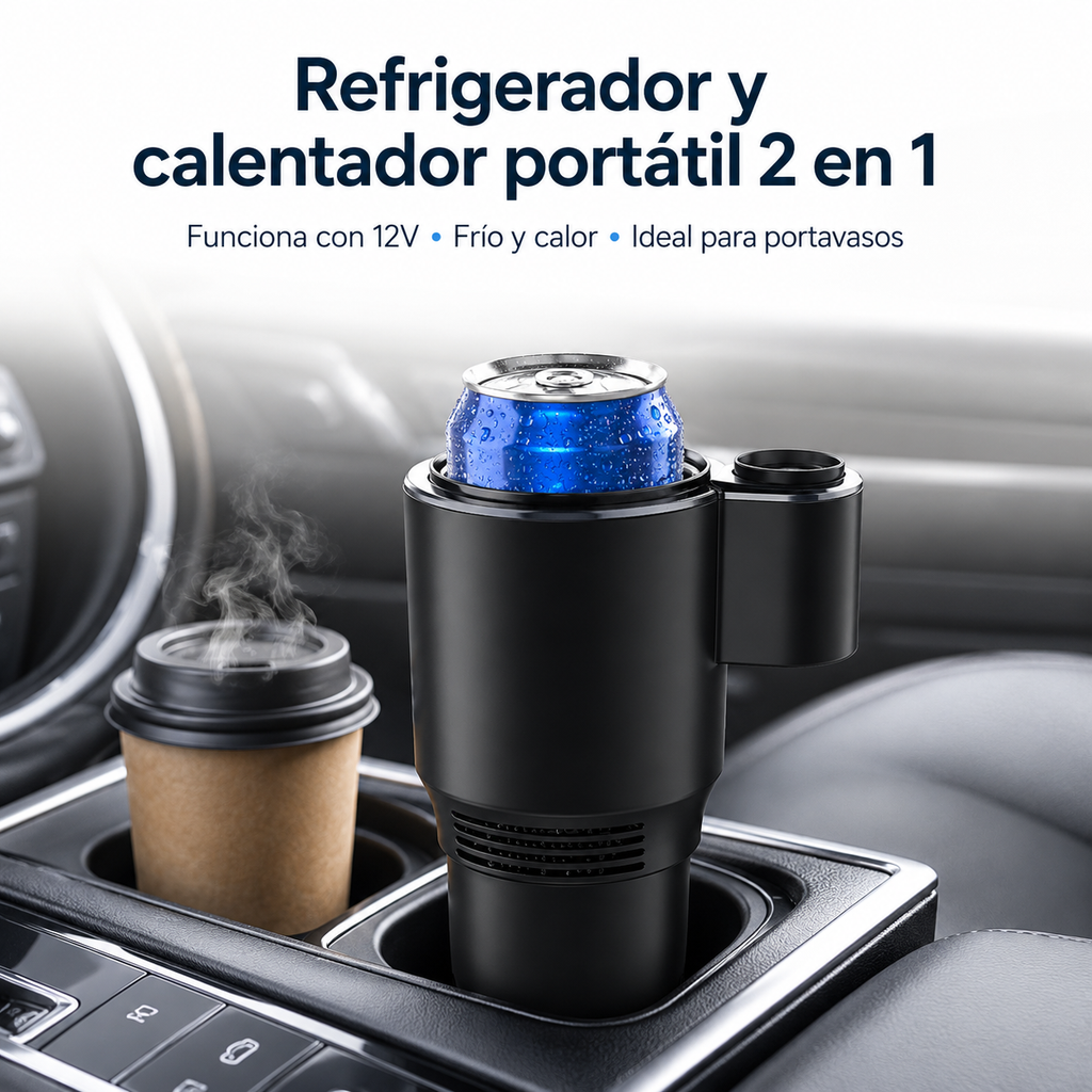 Refrigerador y Calentador Portátil para Automóvil 2 en 1 – 12V