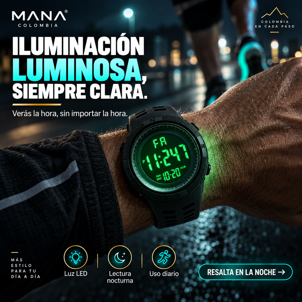 Reloj Digital LED Deportivo