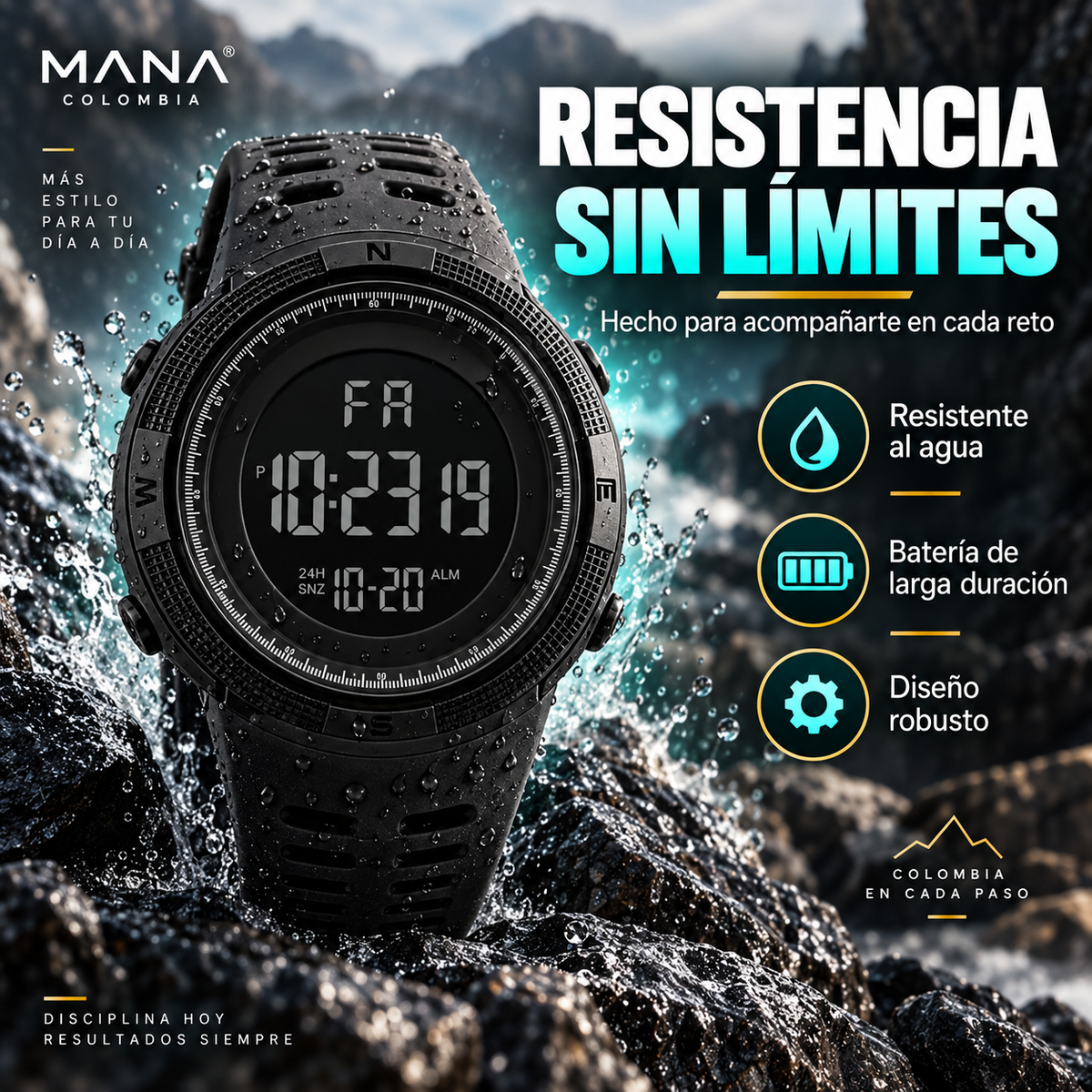 Reloj Digital LED Deportivo