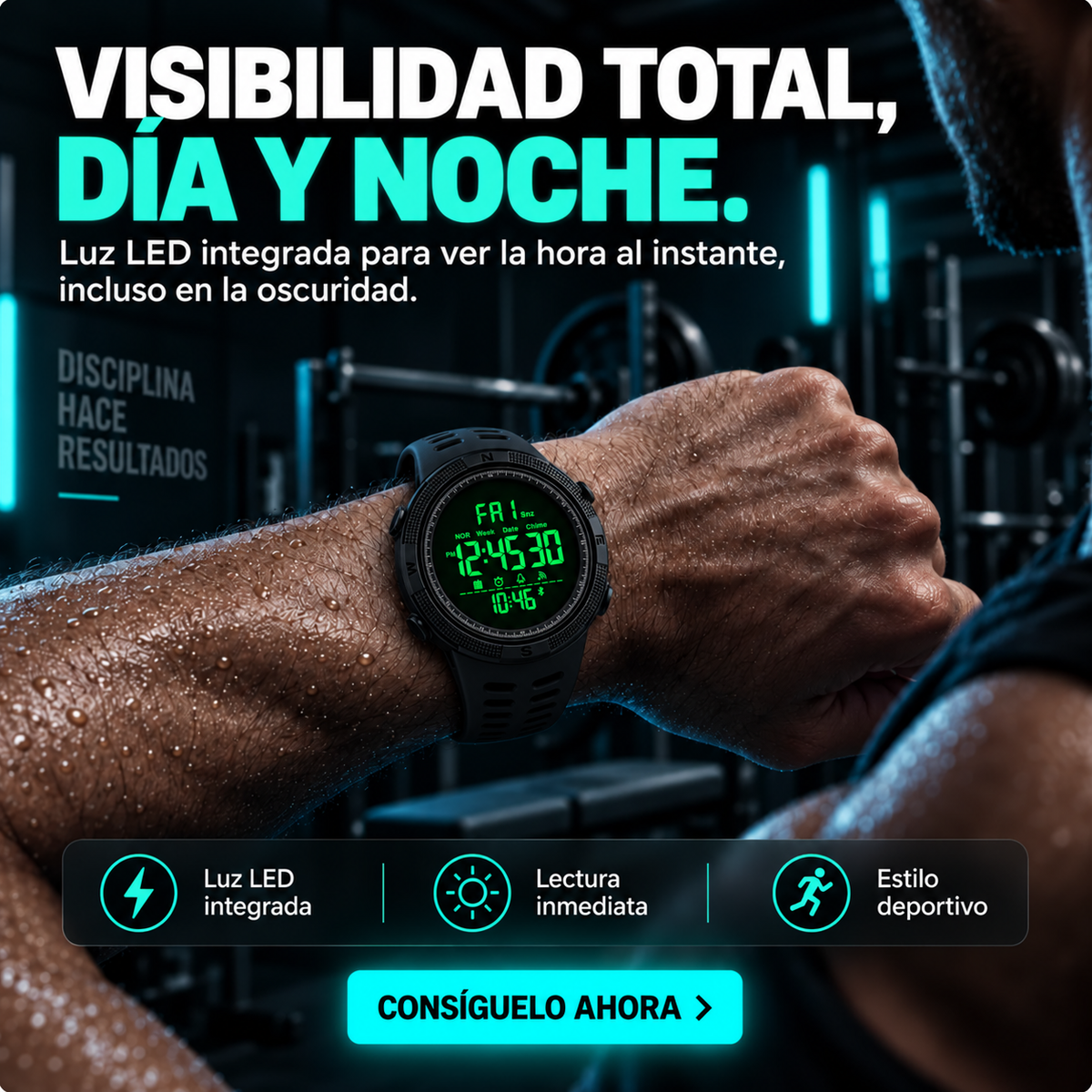Reloj Digital LED Deportivo